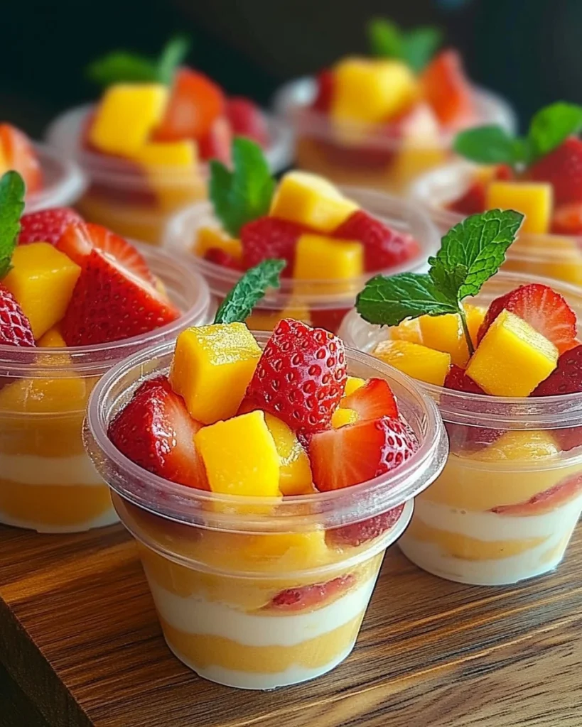 Schnelles 5 Minuten Mango Dessert, perfekt für heiße Tage