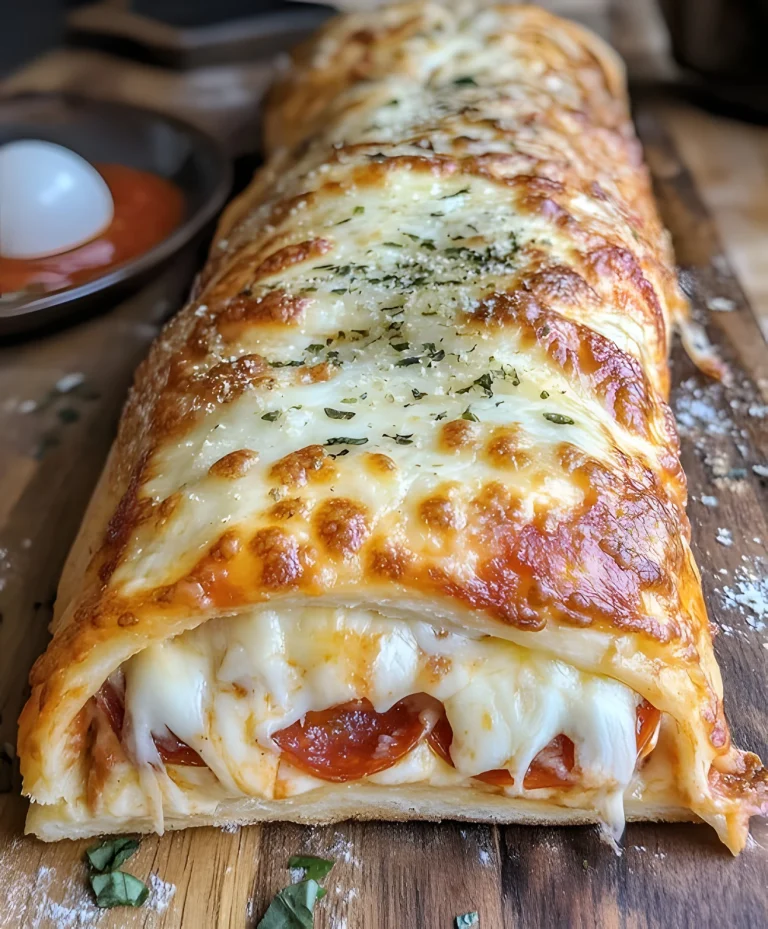 Blätterteig-Strudel mit Peperoni und Käse