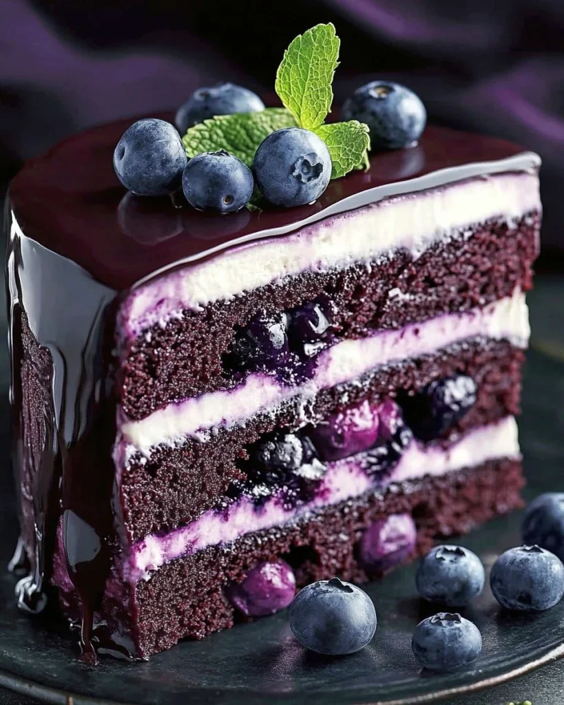 Blaubeer-Schokoladenkuchen