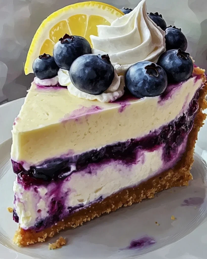 Blaubeer Zitronen Cheesecake