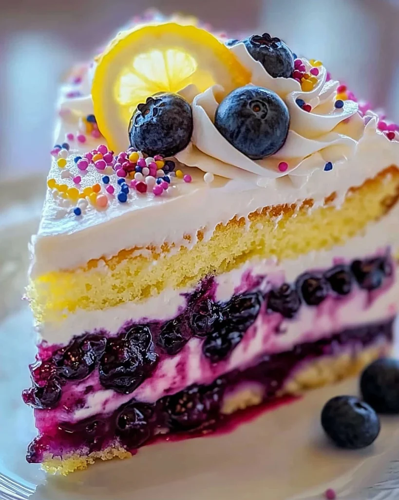 Blaubeer-Zitronen-Käsekuchen