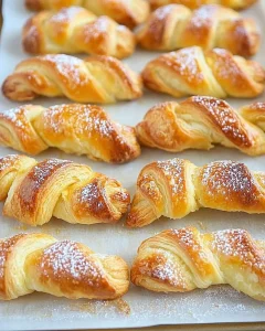 Blitzschnelle Quarkstangen mit Blätterteig frisch gebacken