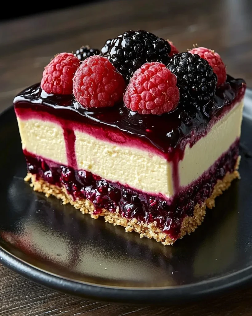 Brombeer Himbeer Käsekuchen