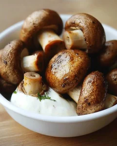 Leckere Champignons wie vom Jahrmarkt, frisch zubereitet und würzig