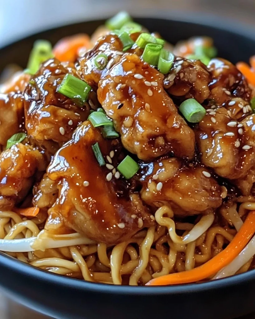 Chinesisch gebratene Nudeln