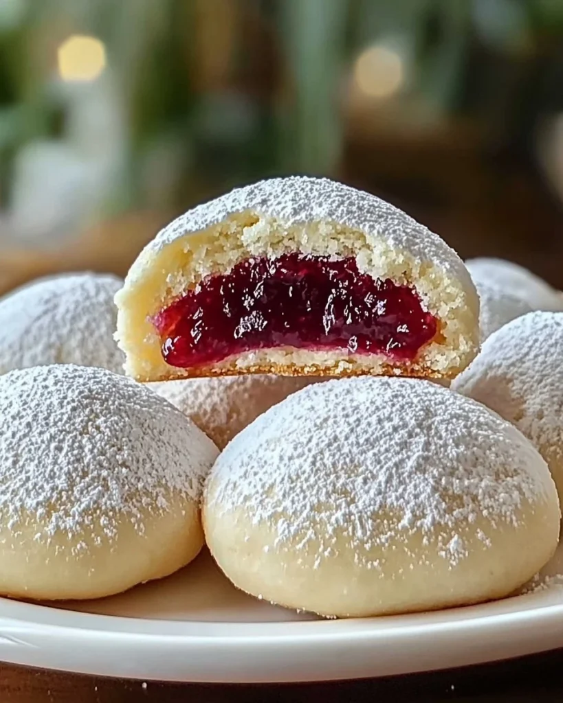 Cranberry-Limetten-Schneebälle