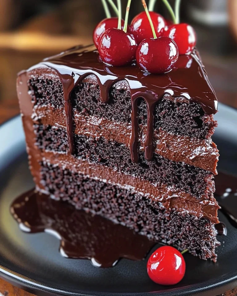 Dekadenter Schokoladen-Kirschkuchen