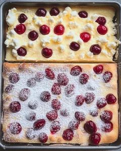 Delikater Quarkkuchen, frisch gebacken und dekoriert