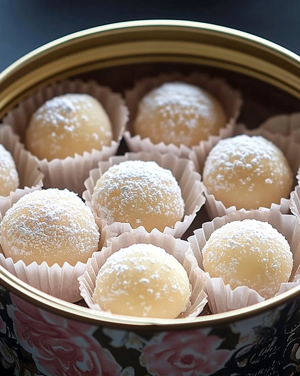 Eierlikör Pralinen mit Schokolade und Eierlikör Füllung