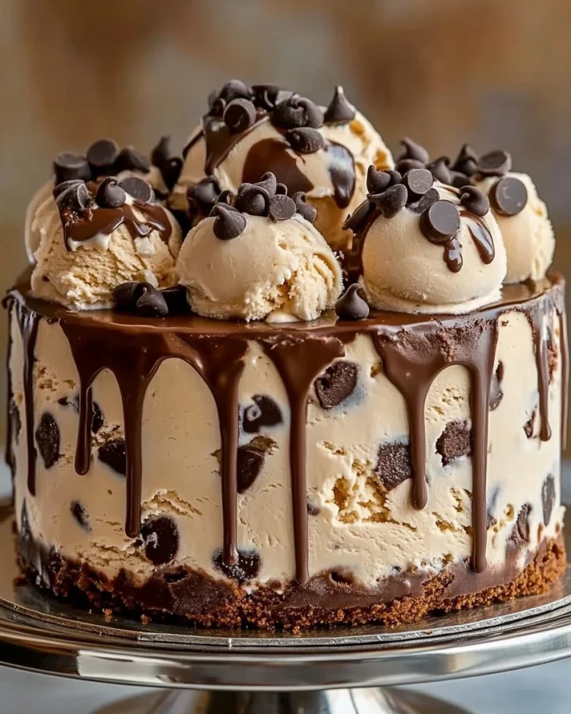 Eiskalter Keks-Teig-Traum: Schokoladeneis-Kuchen