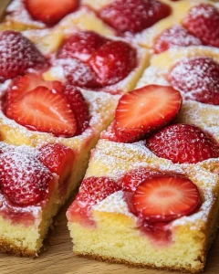 Schneller Erdbeer Biskuitkuchen in 3 Minuten zubereitet