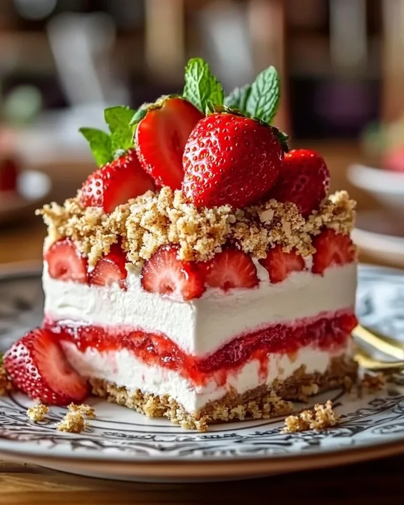 Erdbeer-Cheesecake-Lasagne