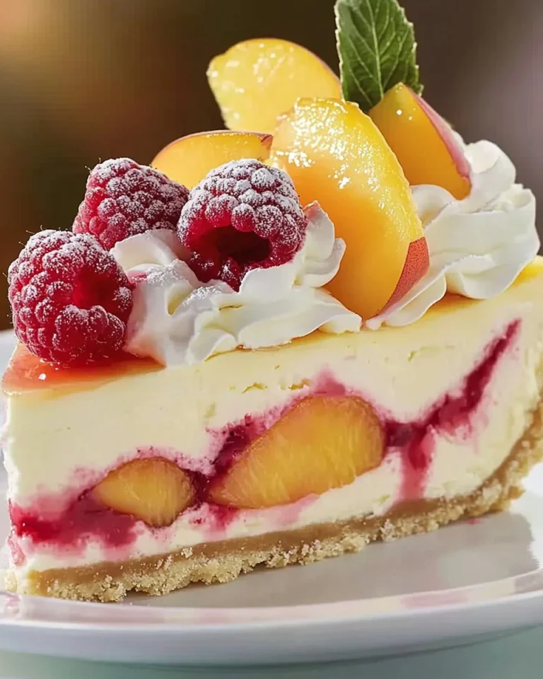 Frischer Obstkäsekuchen