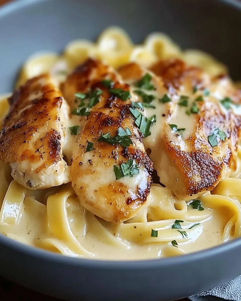 Hähnchen mit Butternudeln