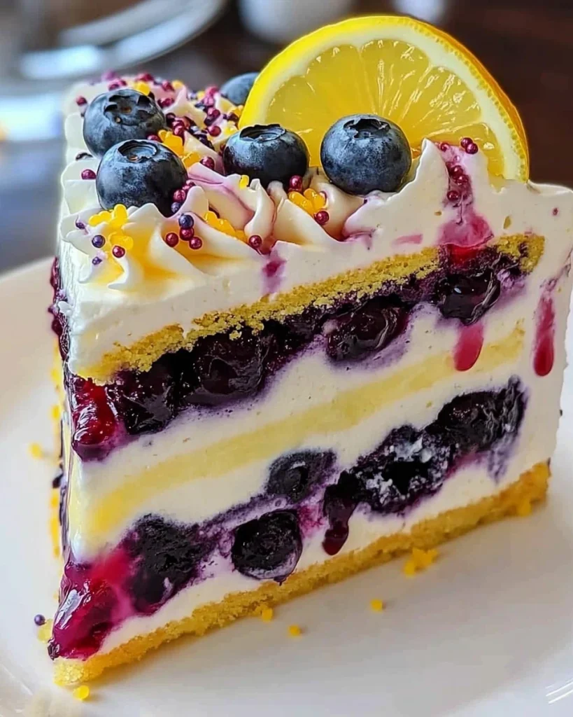 Heidelbeer-Zitronen-Käsekuchen