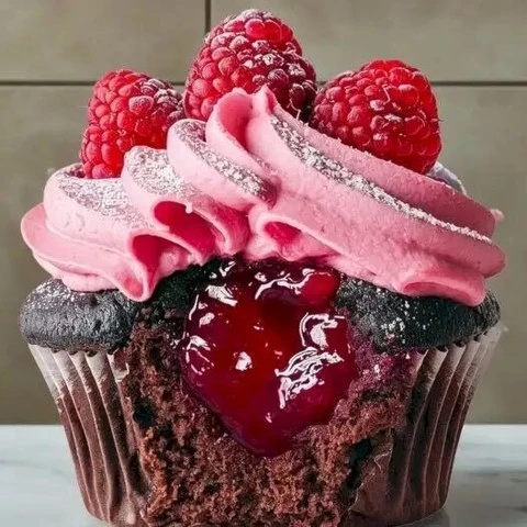 Himbeer-Creme Cupcakes