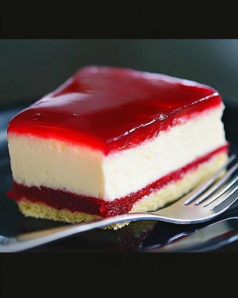 Himbeer-Puddingcreme Schnitten Kuchen ohne Backen