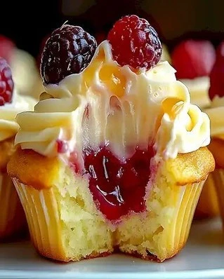 Himbeer-Zitronen-Cupcakes