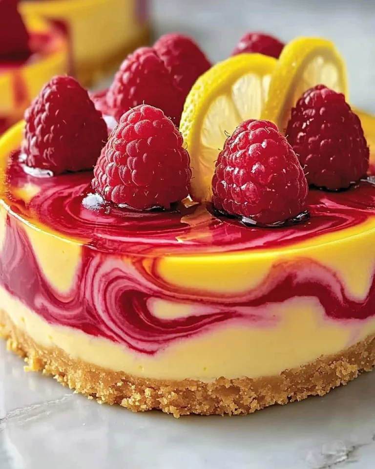 Himbeer Zitronen Käsekuchen ohne Backen