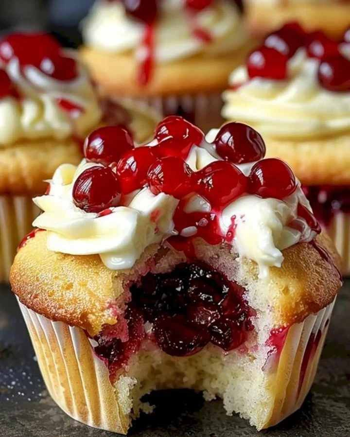 Himmlische Kirschcupcakes