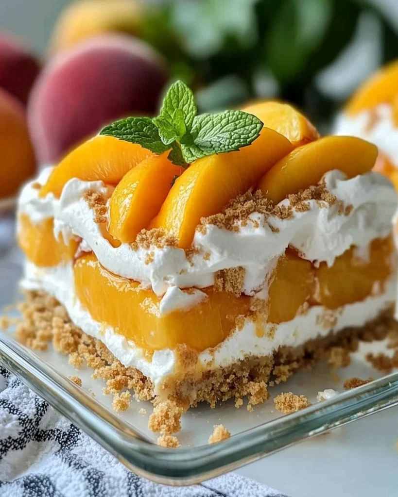 Himmlischer Pfirsich-Cobbler-Poke-Kuchen