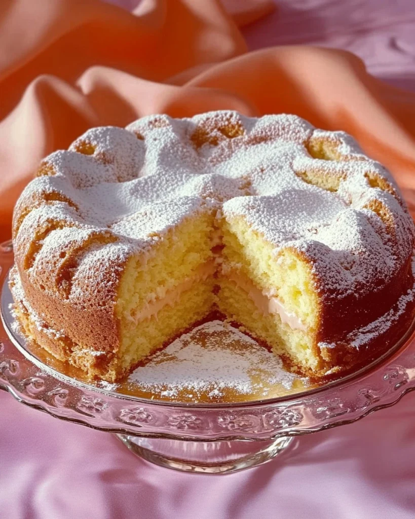 Italienischer Apfelkuchen mit frischen Äpfeln und köstlichem Teig