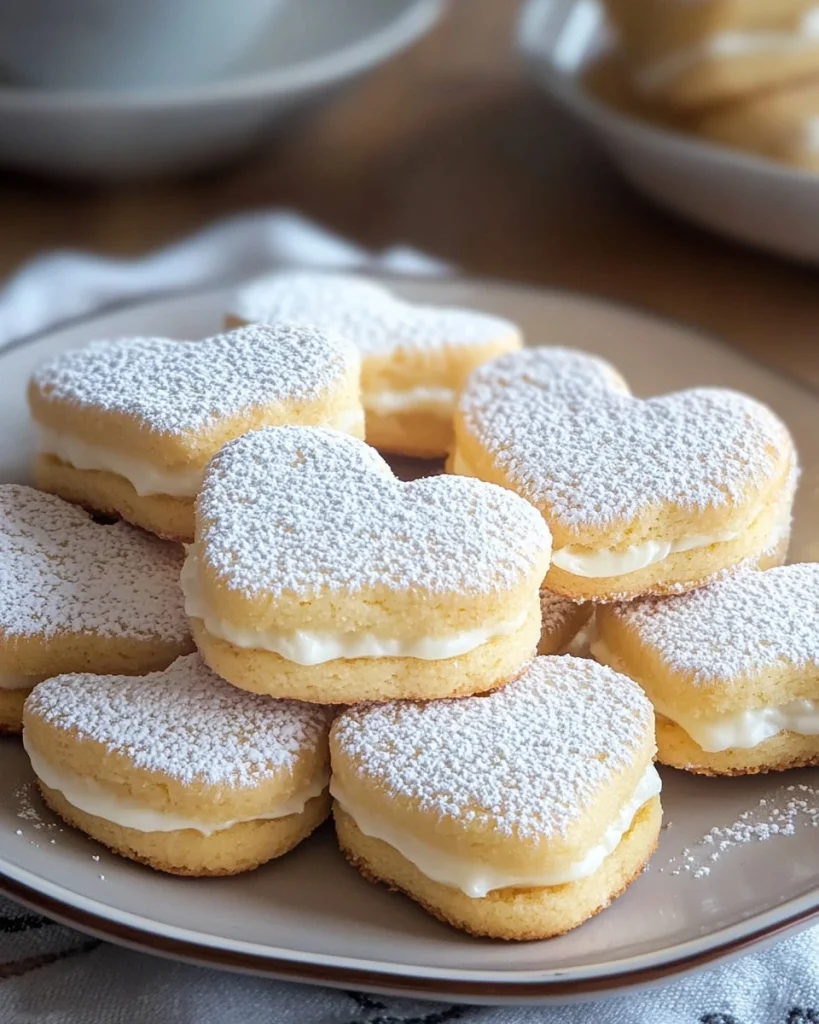 Kekse mit Milchcremefüllung