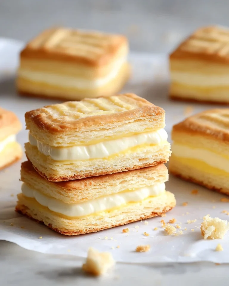 Kekskuchen mit Vanillecreme