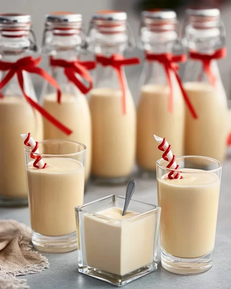 Kinderriegel Likör in einem Glas mit Schokoladendekoration