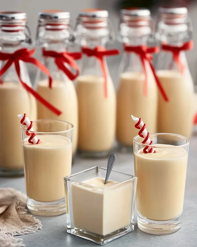 Kinderriegel Likör in einem Glas mit Schokoladendekoration