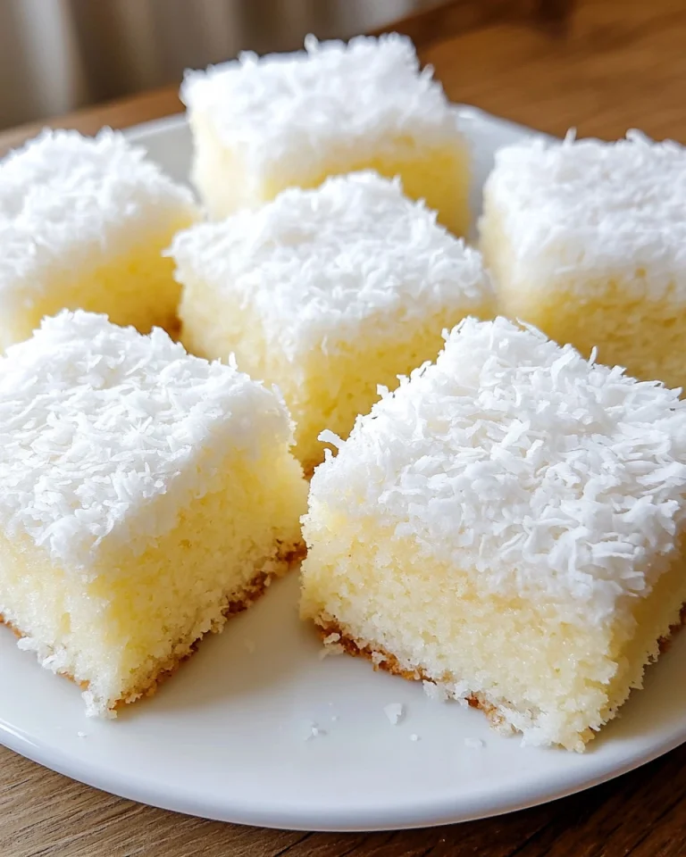 Kokoskuchen mit Sahne