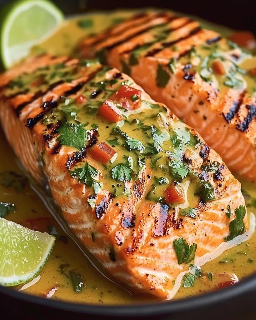 Köstlicher Lachs in Kokos-Curry-Soße