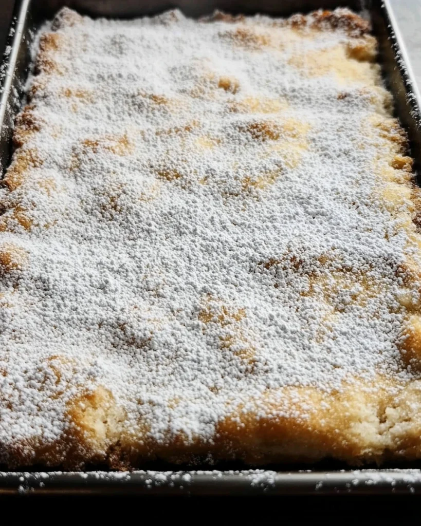 Ein köstlicher Marzipan Stollenkuchen auf einem festlichen Tisch