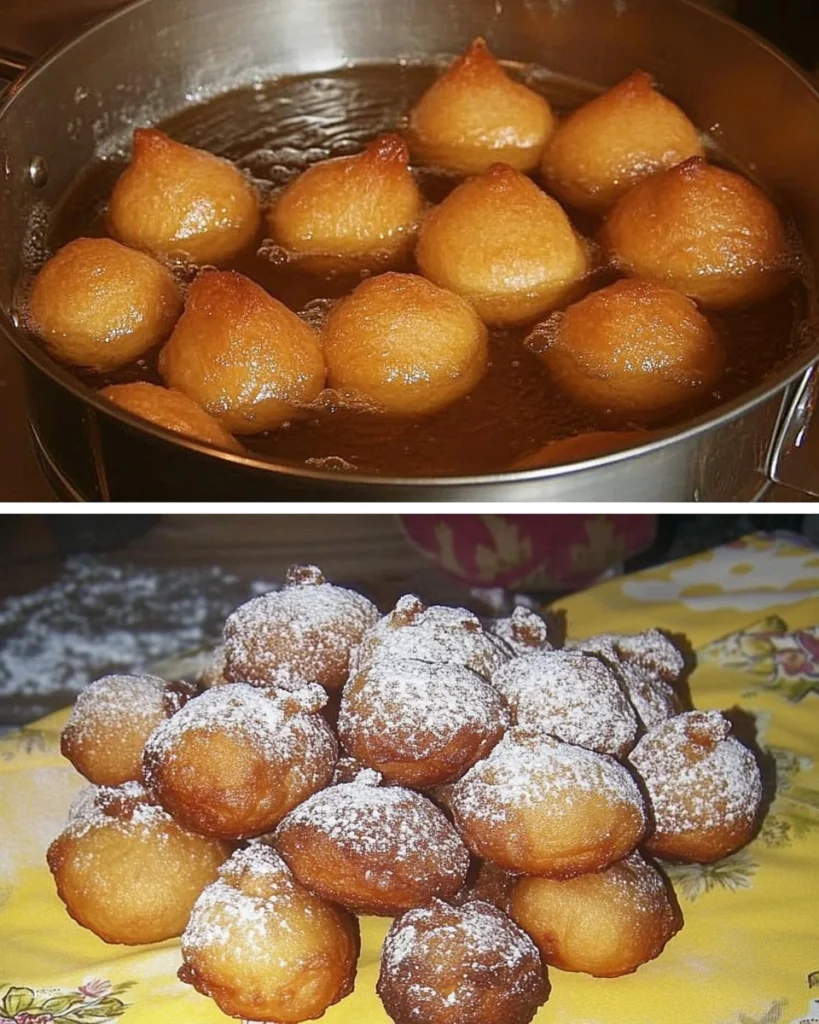 Köstliche Mutzen mit Quark, zubereitet ohne Hefeteig