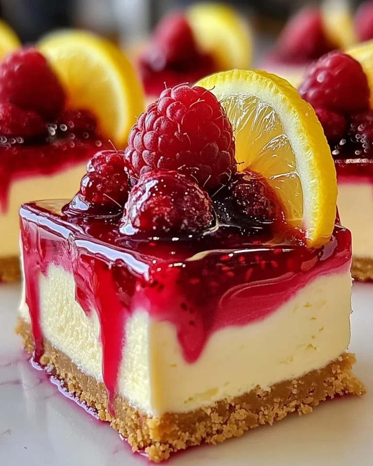 No-Bake Himbeer-Zitronen-Schnecken-Käsekuchen