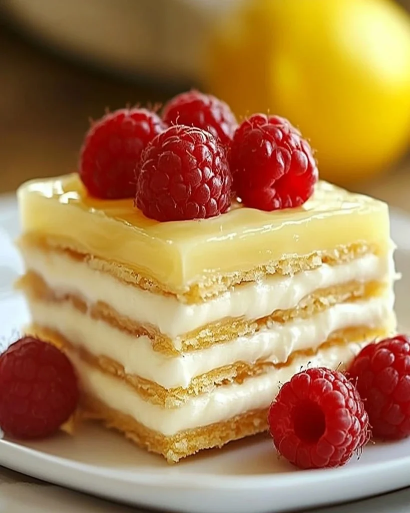 No-Bake Zitronen-Éclair-Kuchen