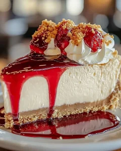 Nuss Käsekuchen ohne backen auf einem Teller serviert