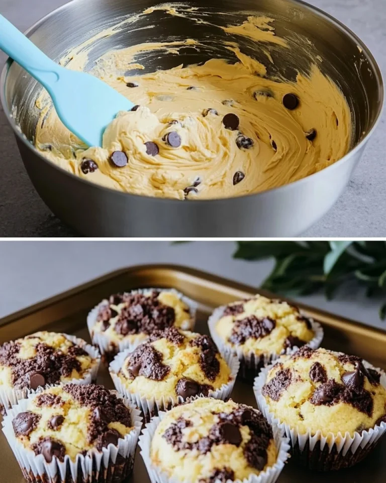 Frisch gebackene Nutella Muffins mit Schokoladenguss und Nüssen