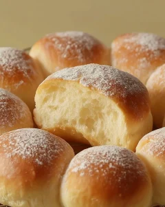 Leckere Omas Buchteln frisch aus dem Ofen serviert