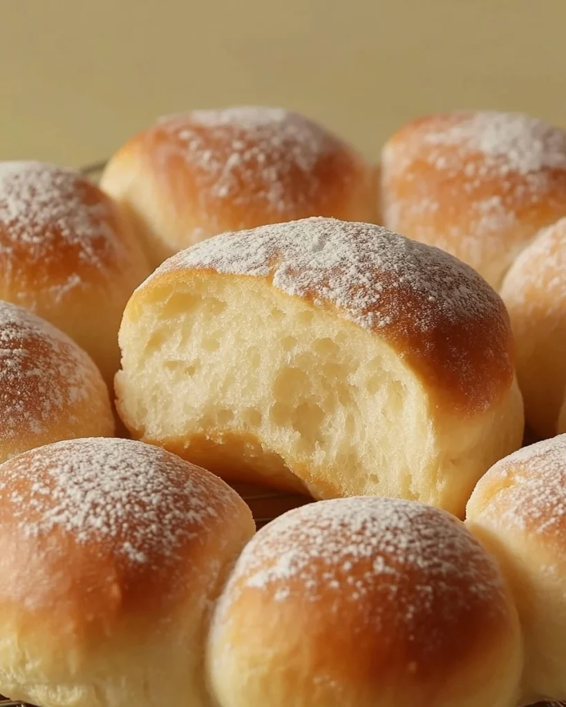 Leckere Omas Buchteln frisch aus dem Ofen serviert