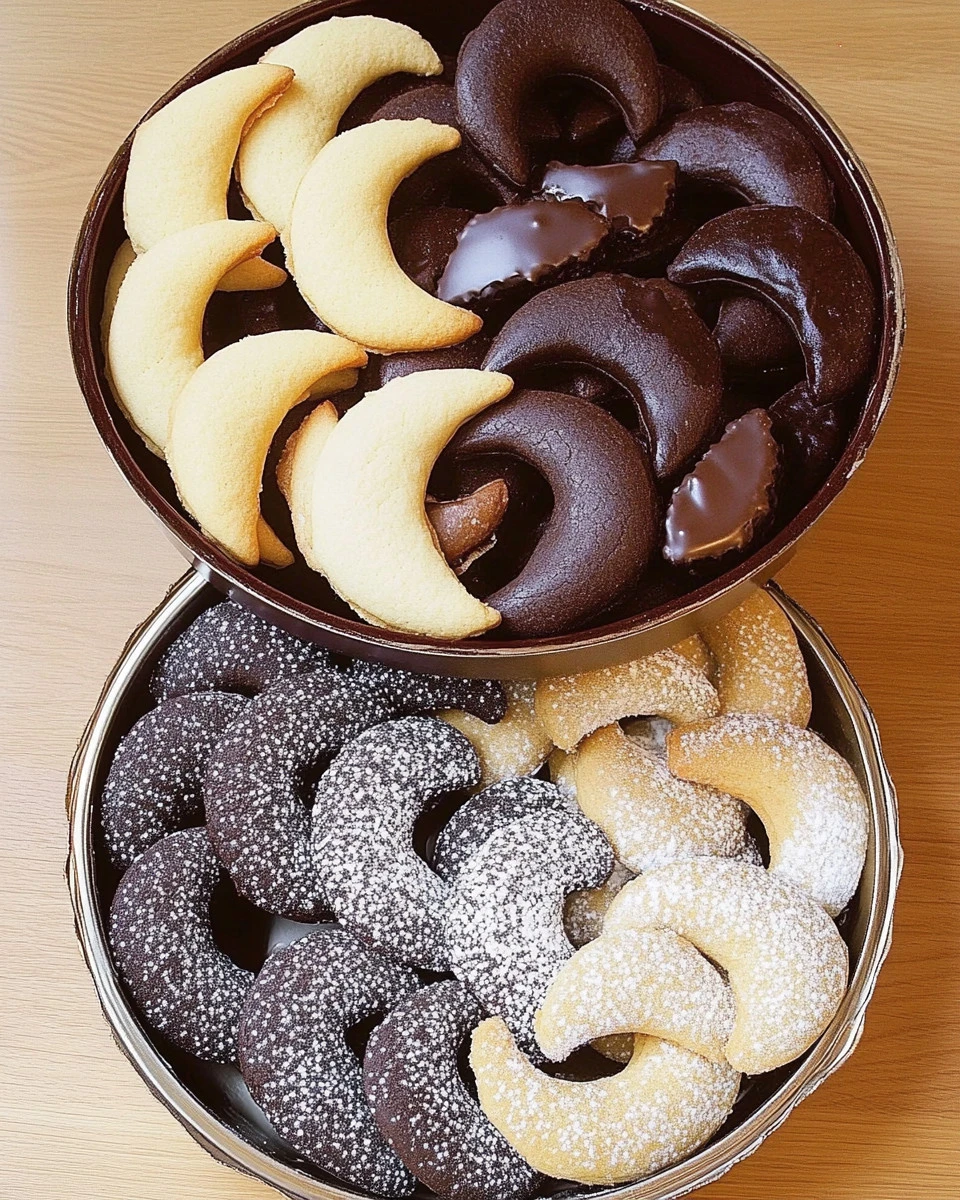 Leckere Puddingkipferl auf einem Teller, ideal für einen besonderen Anlass