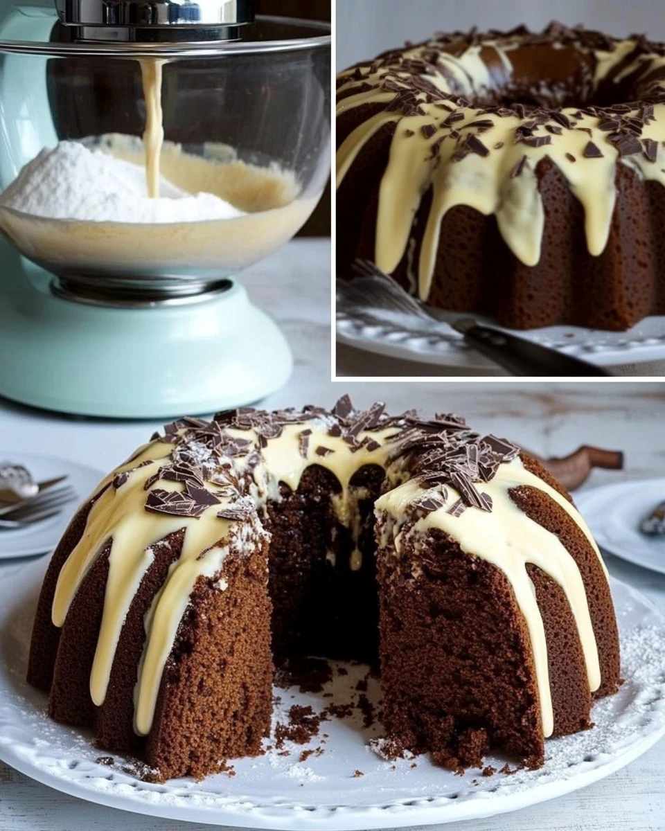 Ein köstlicher Quark Gugelhupf auf einem Tisch serviert