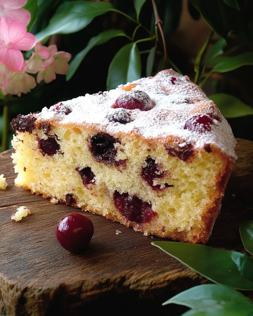 Saftiger Rührkuchen mit Kirschen