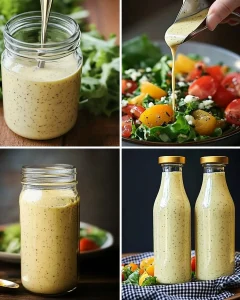 Hausgemachte Salatsoße auf Vorrat für frische Salate