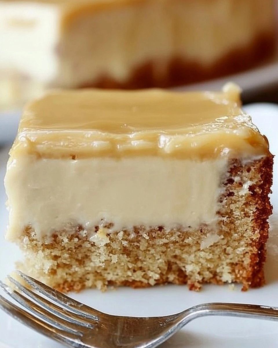 Schneller Marzipan Blechkuchen auf einem Teller serviert