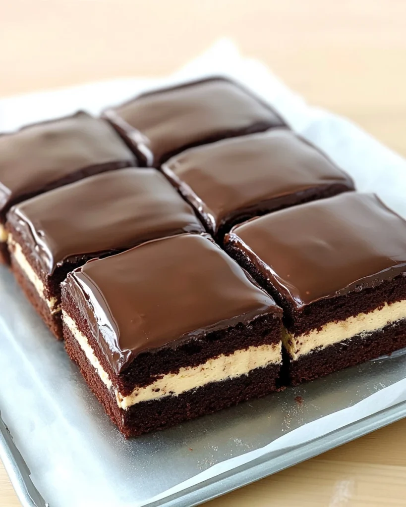 Schoko Schnitte mit Creme