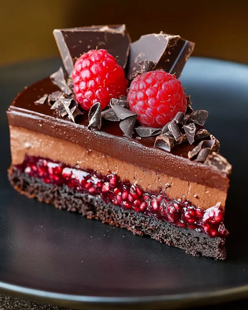 Schokoladenkäsekuchen mit Beerenzauber