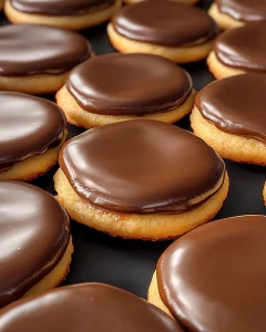 Leckere selbstgemachte Twix Kekse mit Schokolade und Karamell