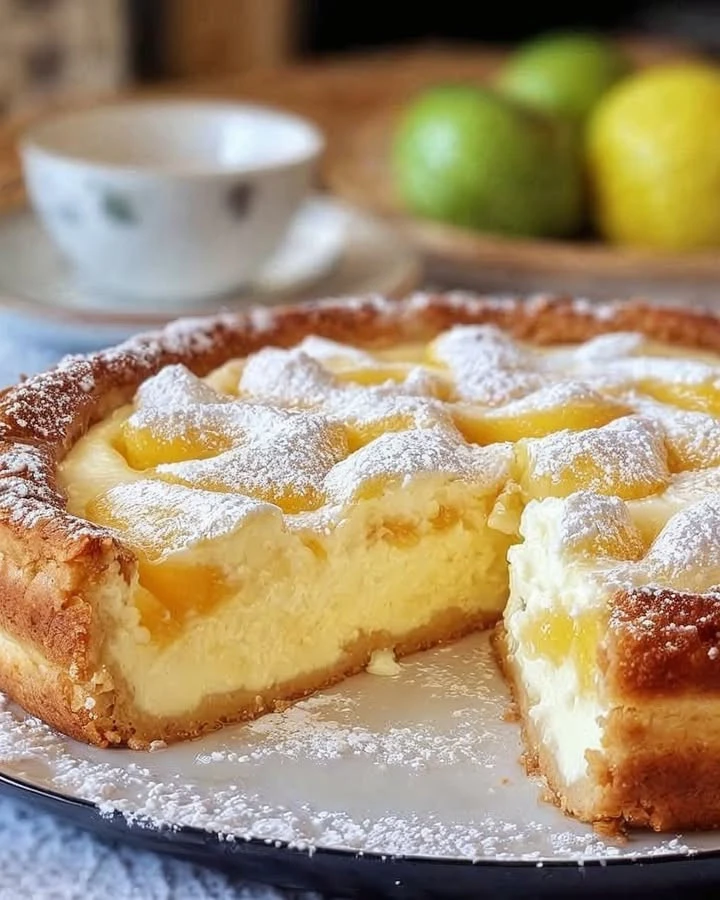 Unschlagbarer Apfelkuchen mit Vanillepudding