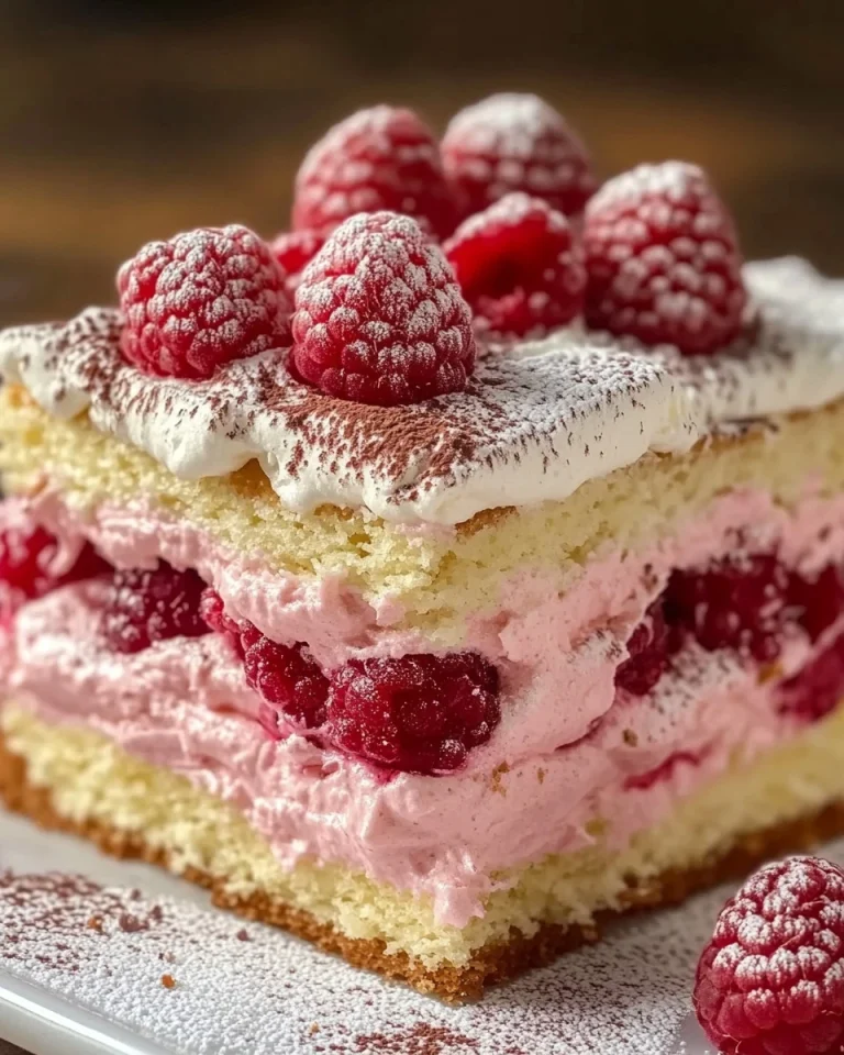 Weißes Schokoladen-Himbeer-Tiramisu